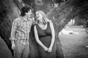 Stephen and Lauren Engagements B&amp;W-27